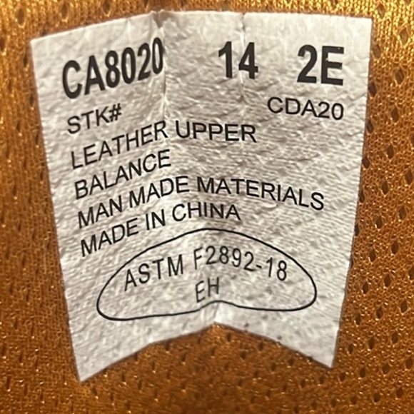 Carolina 🟤 Bruno Hi Men’s Waterproof Work Boots : built for Work size M 14 - Picture 4 of 10